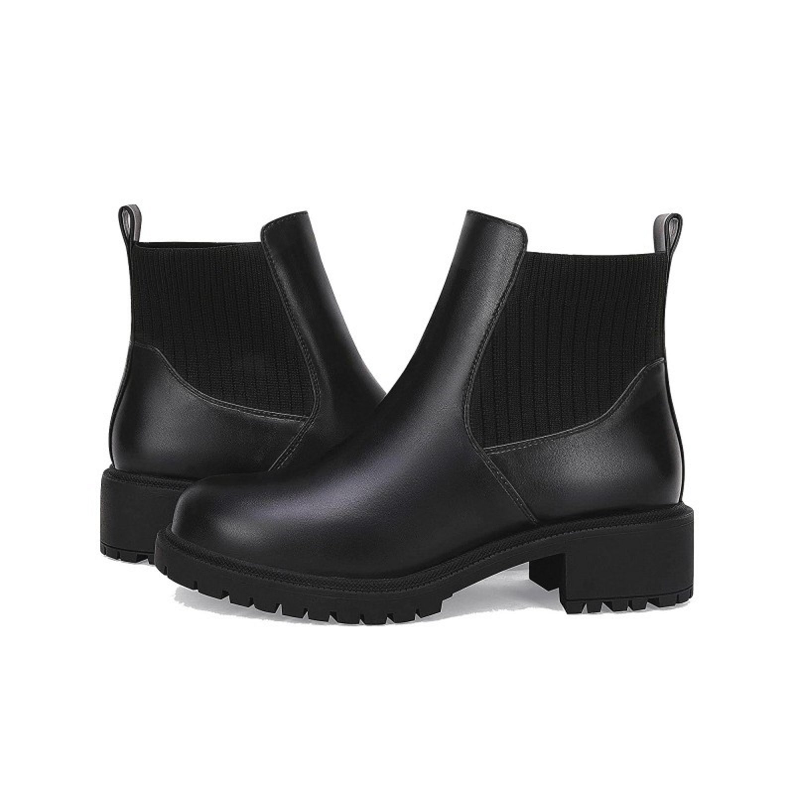 Women's Platform Ankle Boots Slip On Chelsea Boots