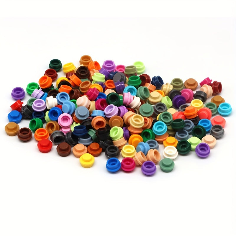 500 Round Plate 1x1 Building Block Accessories for Halloween & Christmas