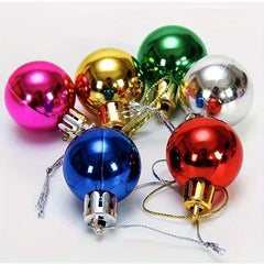 12 Pcs Bright Christmas Tree Balls - Home Room Decorations