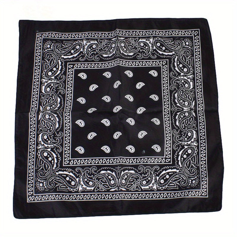 Hip Hop Bandana Paisley Print Multifunctional Scarf for Women & Men