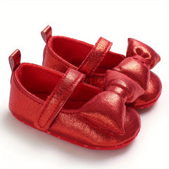 Cute Glitter Bow Sandals for Baby Girls