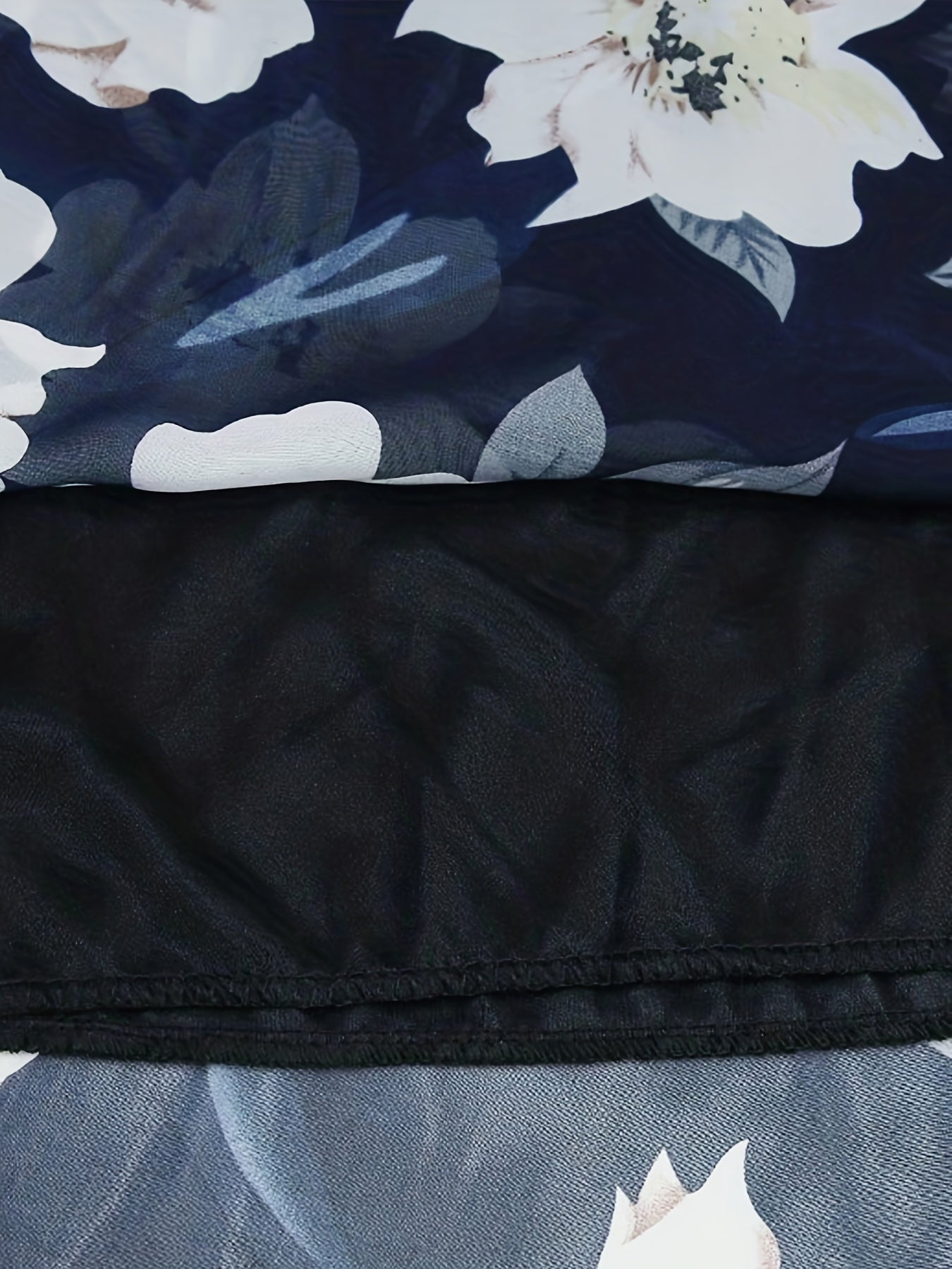 Floral Print Midi Skirt Vacation Casual Skirt