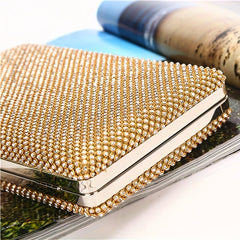 Glitter Rhinestone Evening Bag Dinner Clutch Purse Formal Banquet Handbag