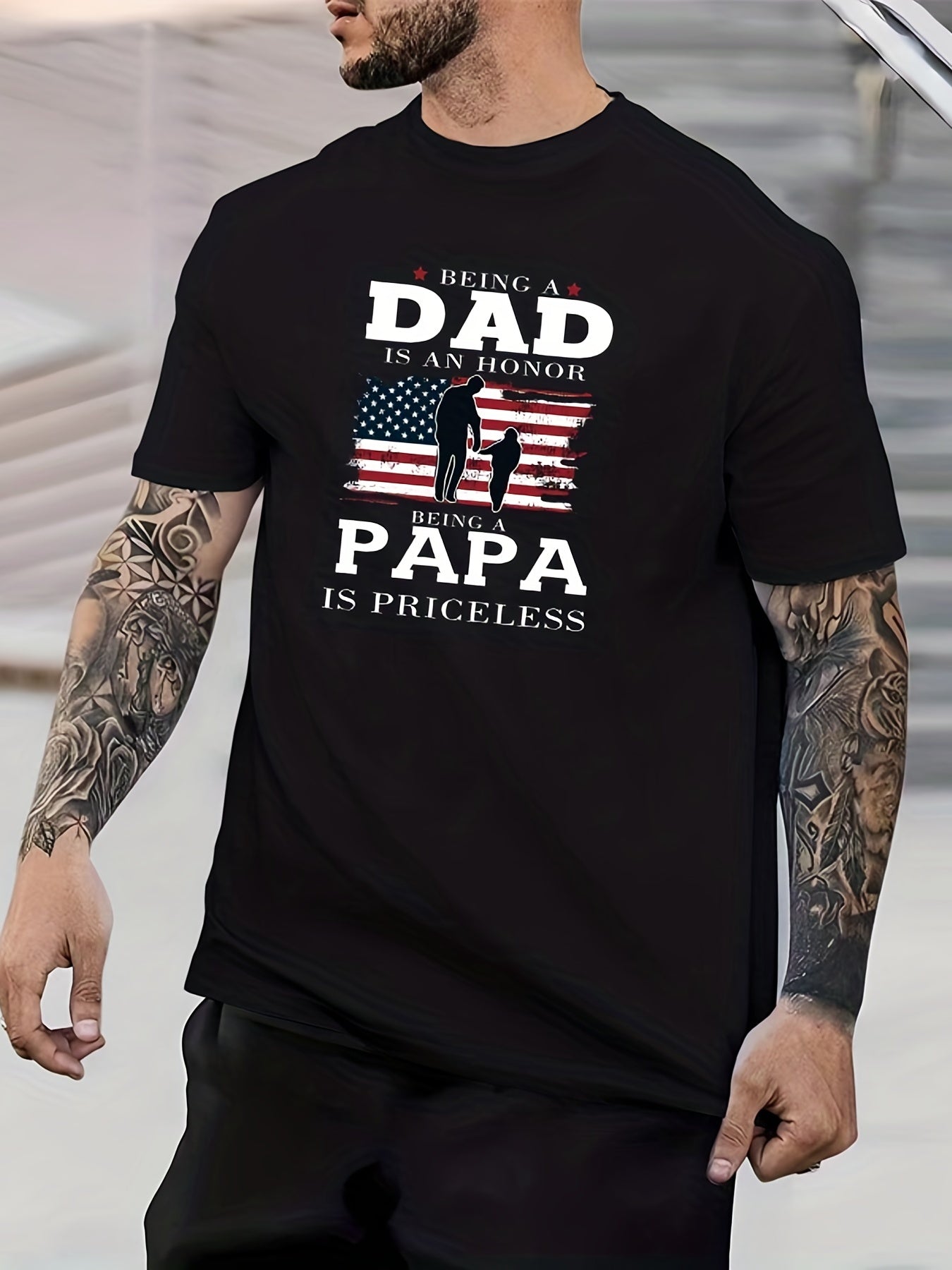 Men's Graphic Crew Neck T shirt Casual Comfy Tees for Summer