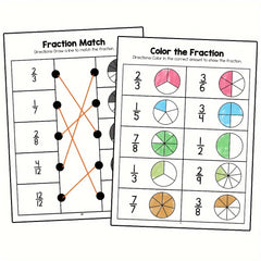 LACHILLY Math Workbooks: Fractions Learning Fun