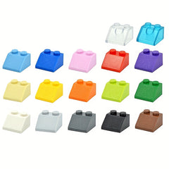 50pcs 2x2 Slope Brick Building Blocks Educational Assembly Toy 3039 Compatible