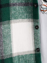 Plaid Print Men's Casual Button Up Long Sleeve Shirt