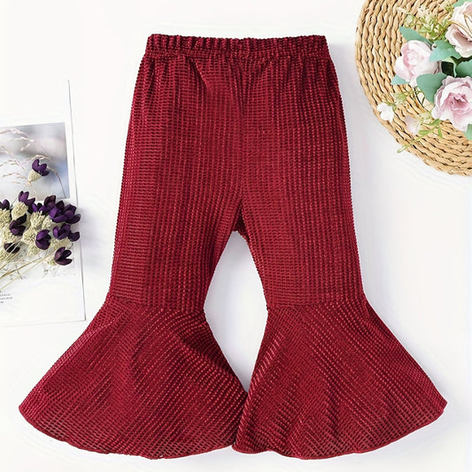 Baby Girls Flared Leg Pants for Spring and Autumn