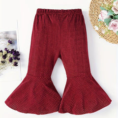 Baby Girls Flared Leg Pants for Spring and Autumn