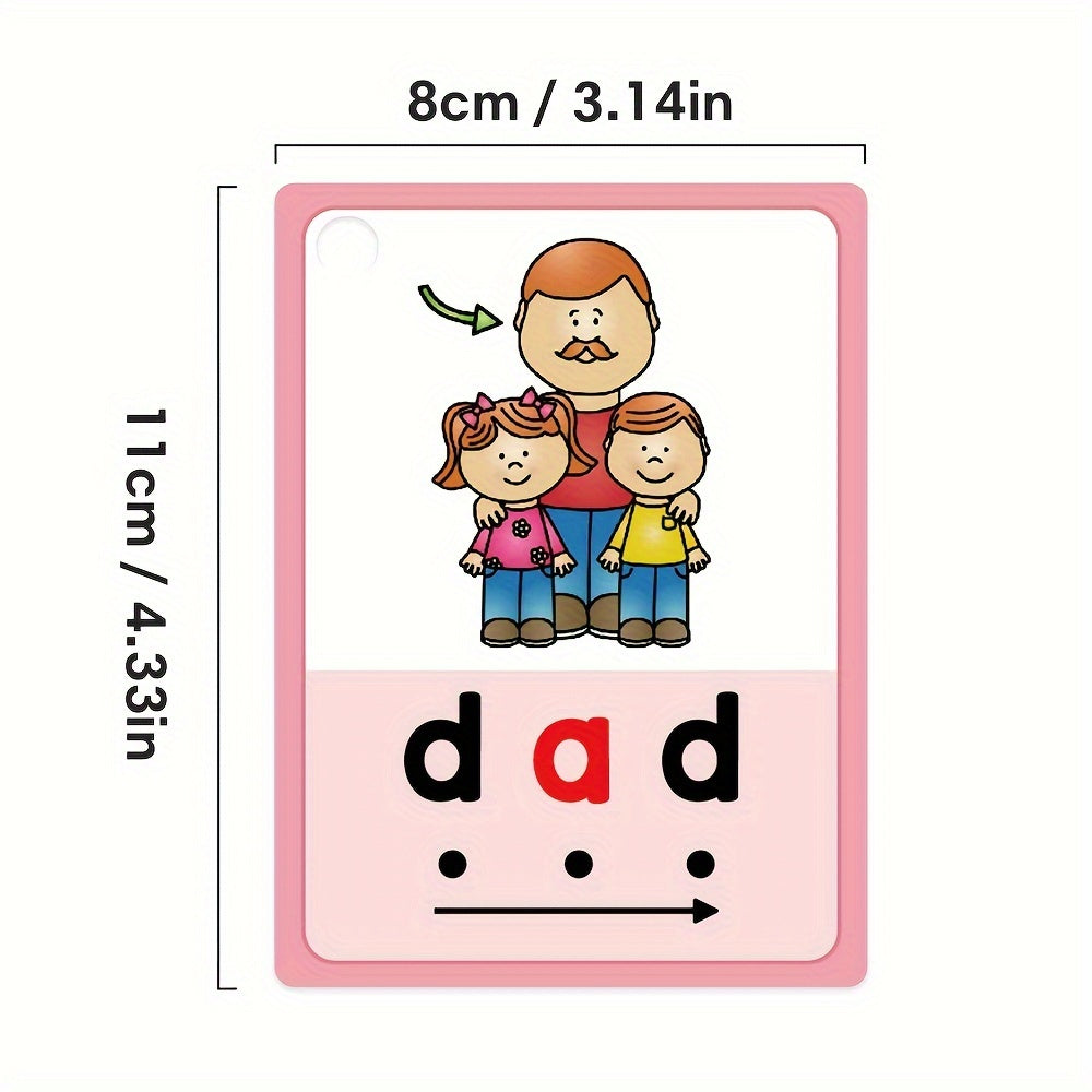 CVC Phonics Flashcards - Kindergarten & Preschool Learning Aid