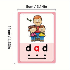 CVC Phonics Flashcards - Kindergarten & Preschool Learning Aid