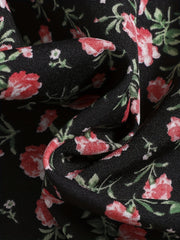 Kid Girls Floral Summer Dress Square Neck A line Princess Dress