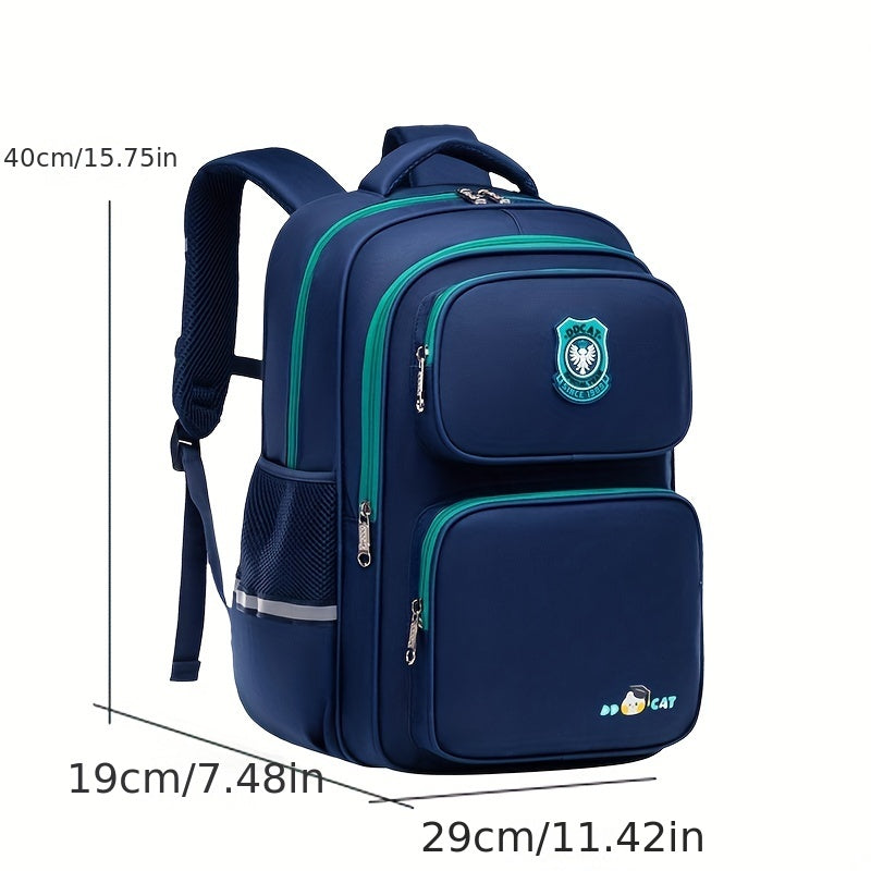 Large Capacity Backpack with Reflective Strip Spine Protection