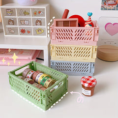 Foldable Storage Boxes for Students - Maximize Desk Space