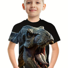 Boy's Dinosaur Graphic T-shirt Casual 3D Print Tee Kid's Clothing