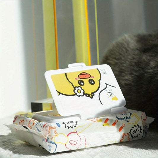 Pet Care Wipes for Cats and Dogs, Pure Water Pads, Portable Cleaning Supplies