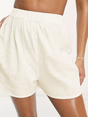 Minimalist High Waist Summer Shorts for Women