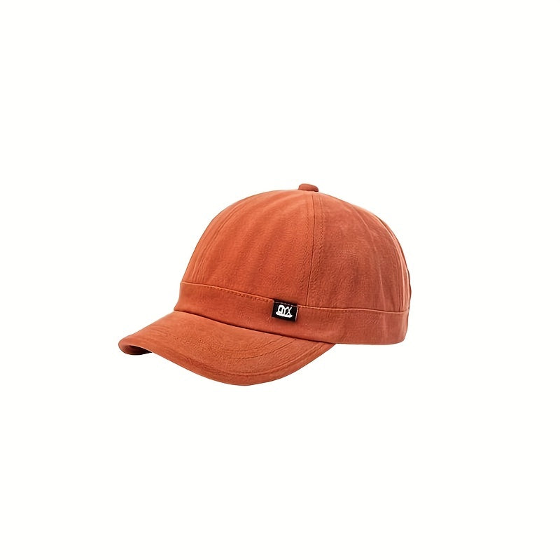 Short Brim Vintage Baseball Cap Classic Solid Dad Hat Lightweight Adjustable Sun