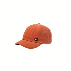 Short Brim Vintage Baseball Cap Classic Solid Dad Hat Lightweight Adjustable Sun