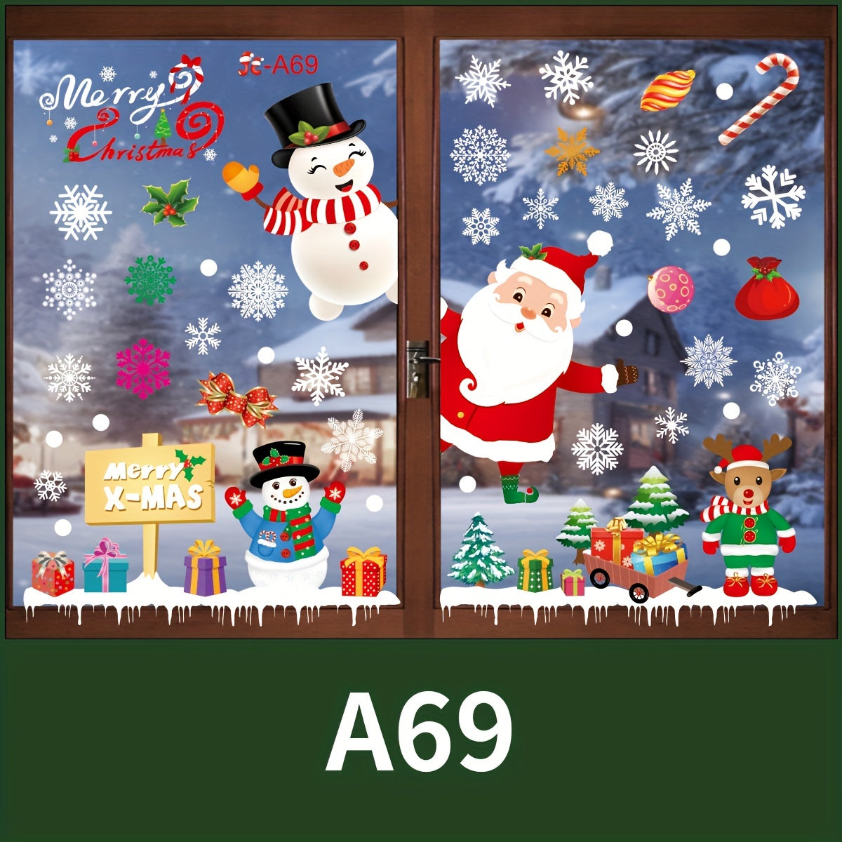 Christmas Wall Sticker Decoration PVC Window Sticker