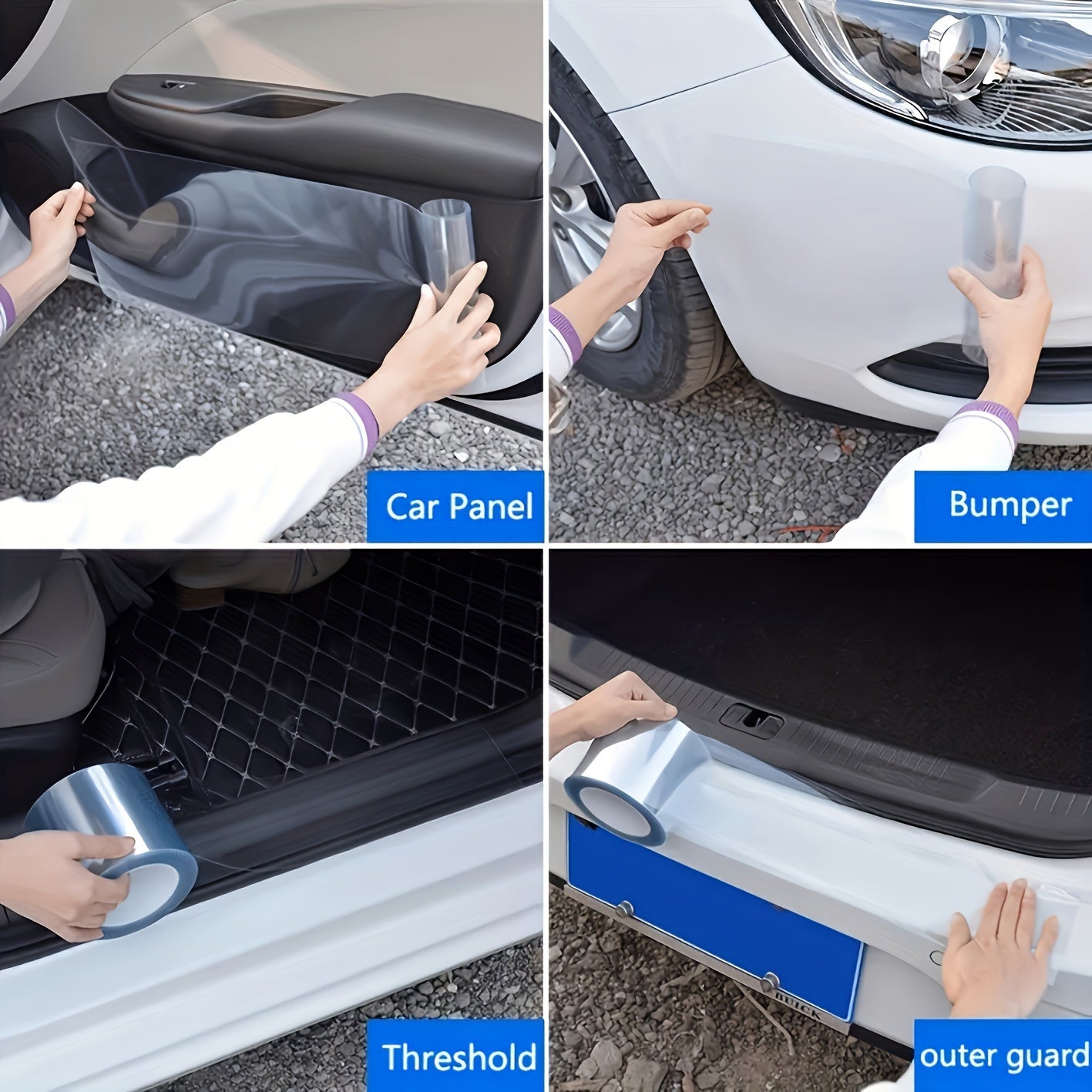 Car Protective Film Scratch Waterproof For Car Door Bowl Threshold Interior