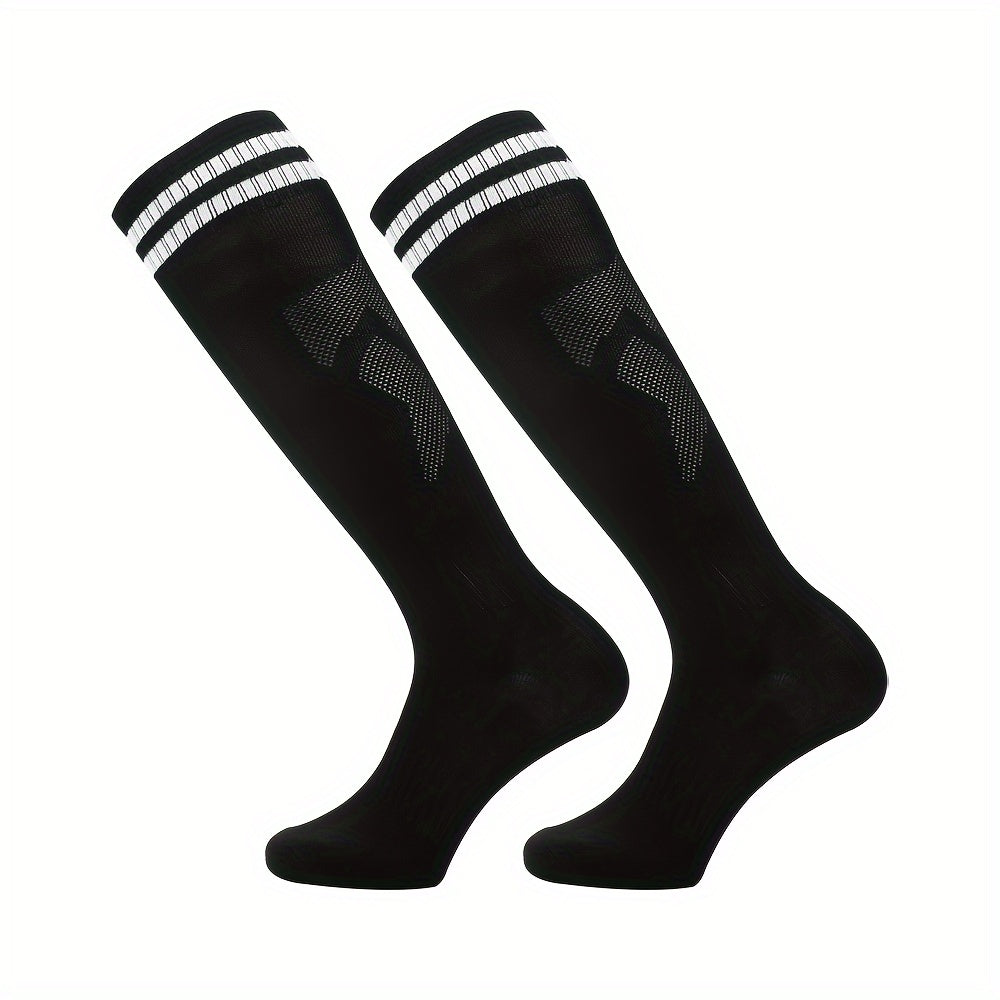 Anti Slip Football Socks Moisture-wicking Over The Calf