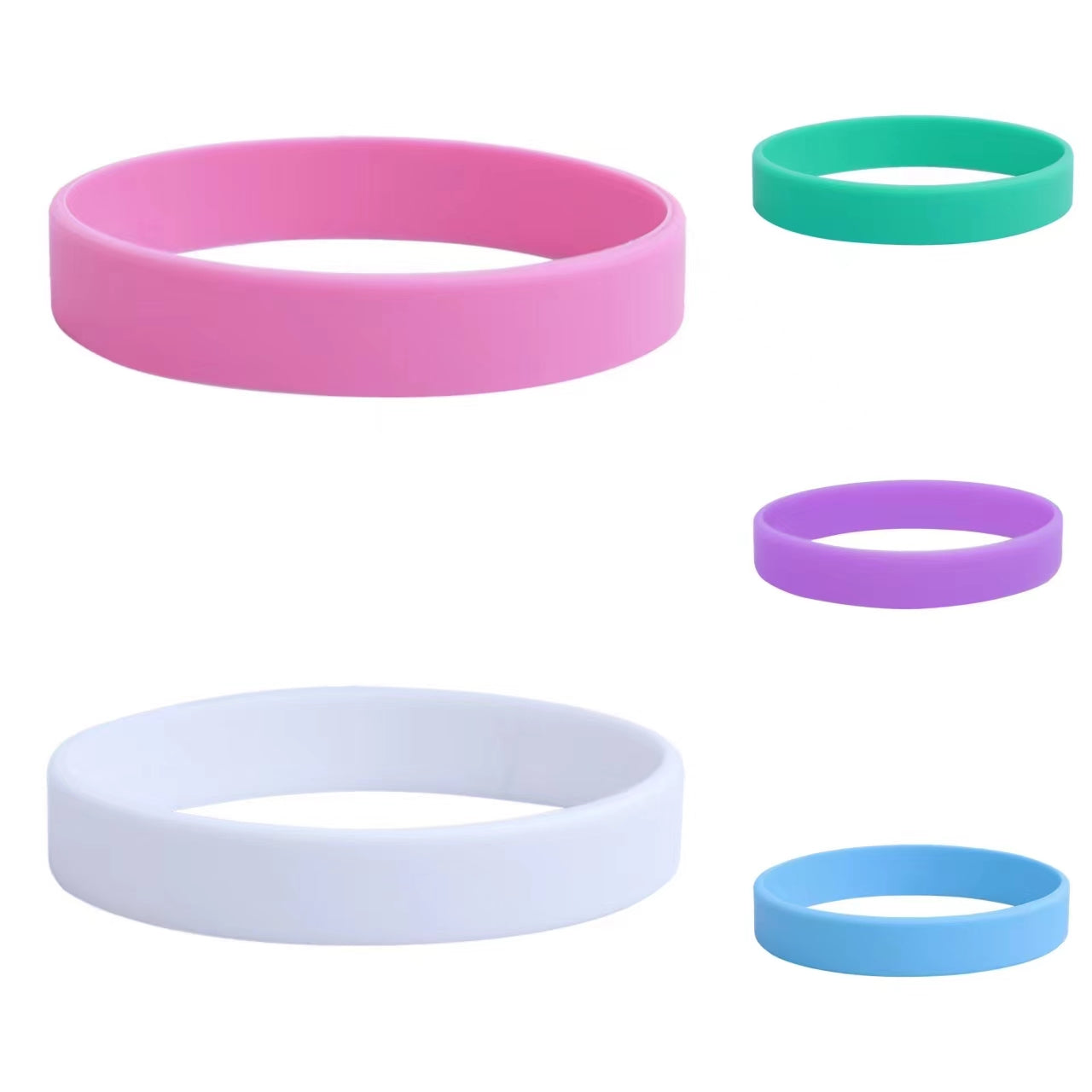 5 pcs Basketball Silicone Wristbands for Fans and Parties