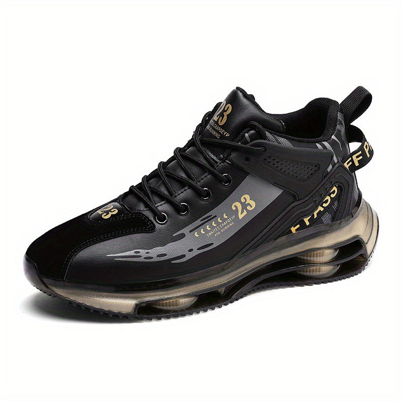 Men's Breathable Lace Up Sneakers Comfortable Air Cushion Shoes