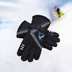 Thickened Ski Gloves Waterproof Cycling Gloves Brown