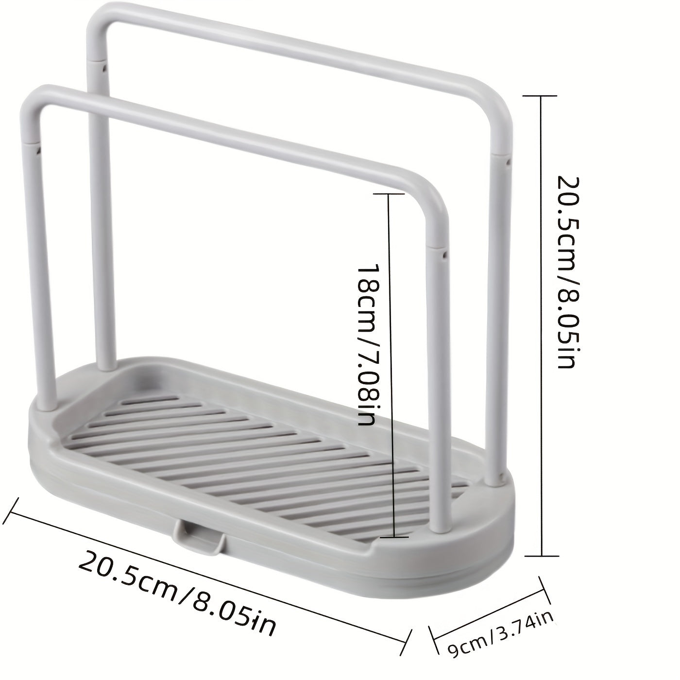 Kitchen Sponge Holder Dishcloth Hook Sink Rack Tray Organizer