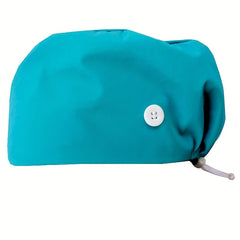 Unisex Solid Scrub Hat Drawstring Work Cap Women Men