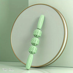 3 Wheels Yoga Stretching Roller Fitness Massage Stick