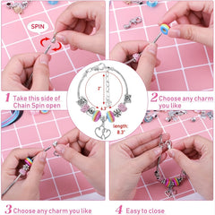 75pcs Charm Bracelet Making Kit