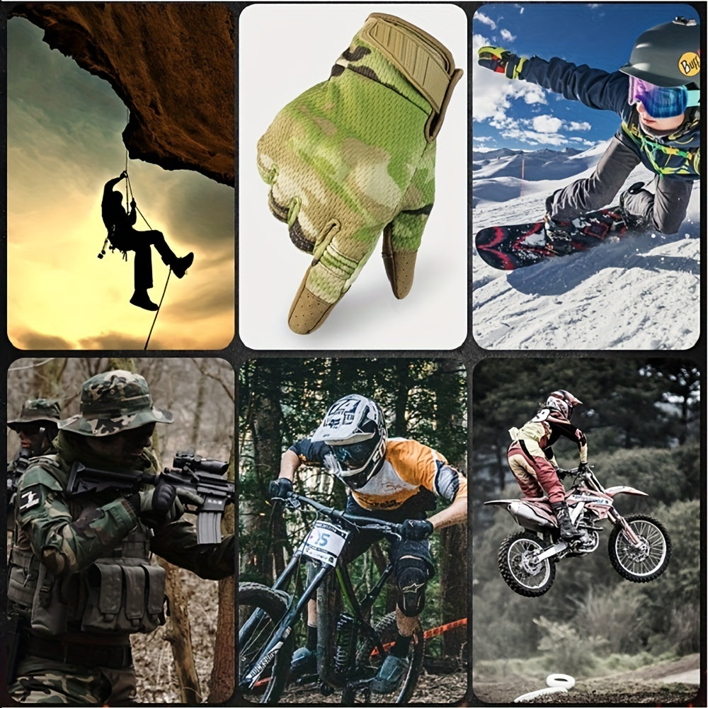 Tactical Breathable Full Finger Gloves for Shooting Cycling