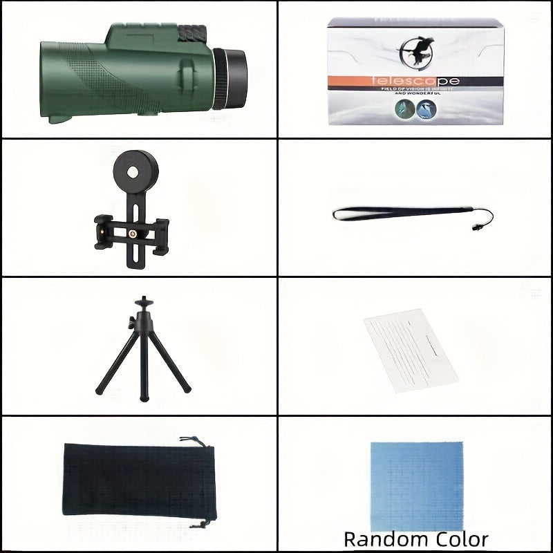High Def Portable Telescope Monocular 10x Magnification