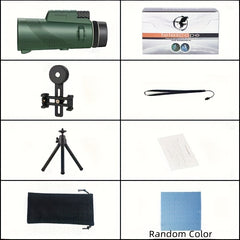 High Def Portable Telescope Monocular 10x Magnification