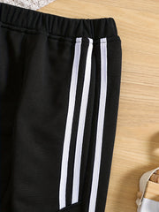 Boys Striped Active Sweatpants Quick Drying Jogger Sports Pants