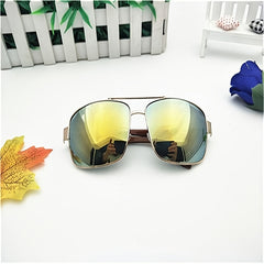 Metal Frame Square Sunglasses for Drivers