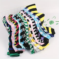 Striped Thigh High Socks for Halloween Costume