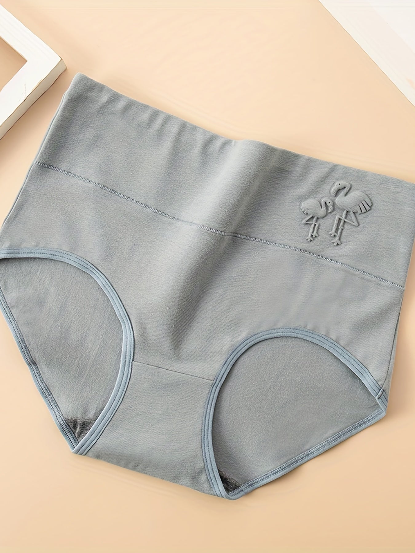 4pcs Crane Pattern Briefs Women's Lingerie Underwear