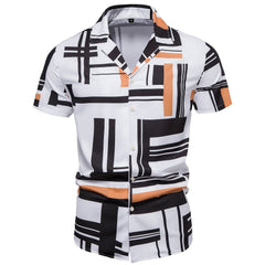 Men's Casual Lapel Short Sleeve Summer Shirt