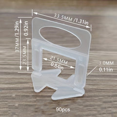 90pcs Tile Leveler Base Tiling Tool Adjustment Leveling Sticking Tile Tool