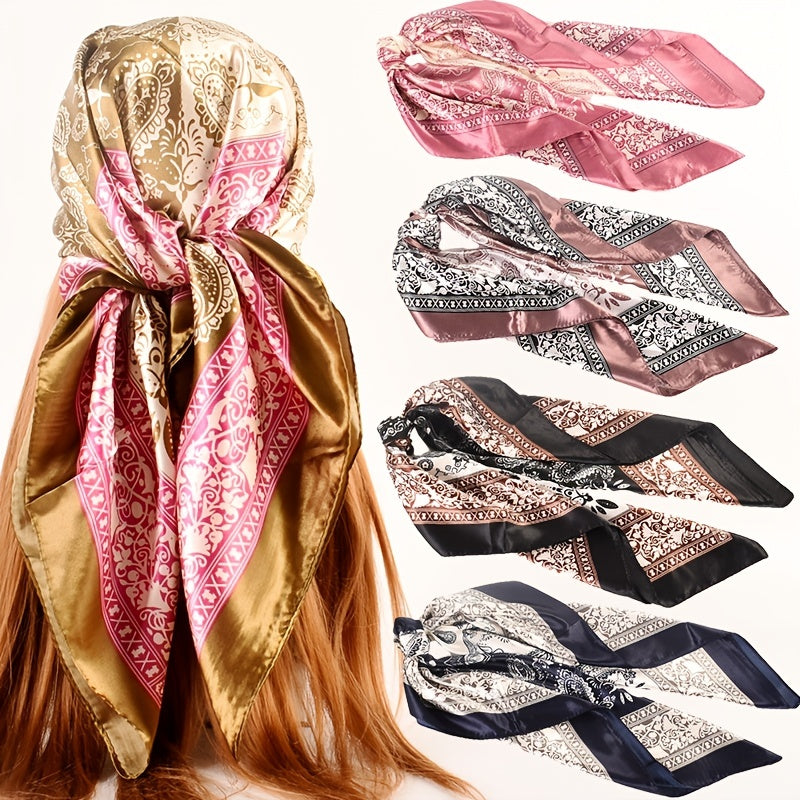 Printing Head Scarf Bandana Towel Two Tone Scarf Women's Shawl