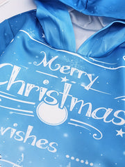 MERRY CHRISTMAS Print Hoodies Girls Comfy Pullover Tops Spring Fall Gift Christm