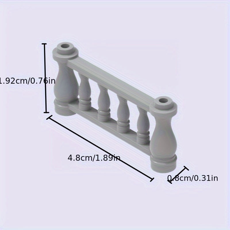 4pcs Building Block Farm Garden 1X4X2 Railing Fence DIY Animal Scene Play