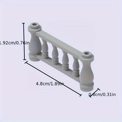 4pcs Building Block Farm Garden 1X4X2 Railing Fence DIY Animal Scene Play