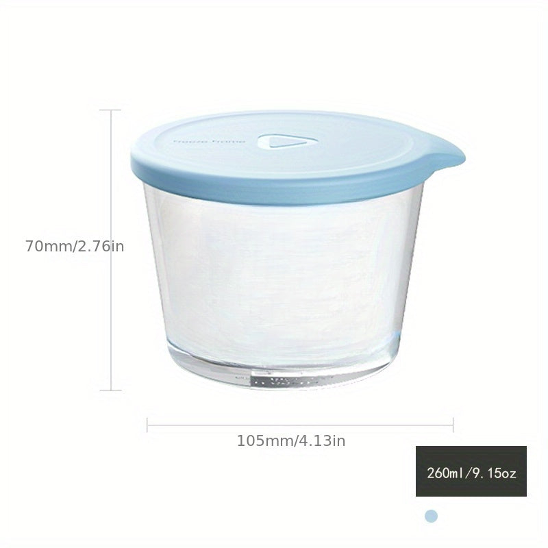 9.15oz Glass Fresh Keeping Box Microwave Bowl Refrigerator Food Storage Box