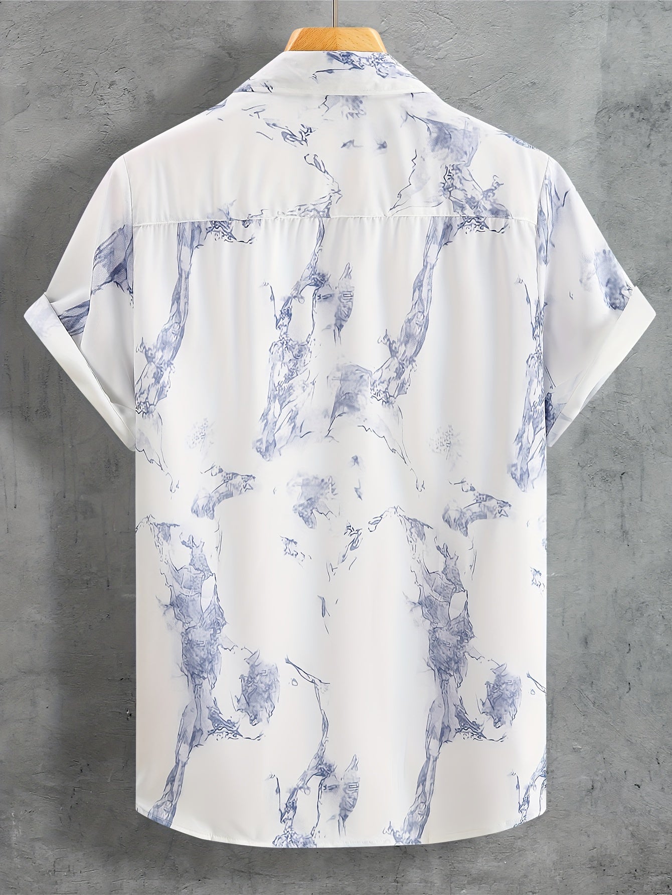 Abstract Pattern Casual Short Sleeve Shirt Men's Hawaiian Shirt
