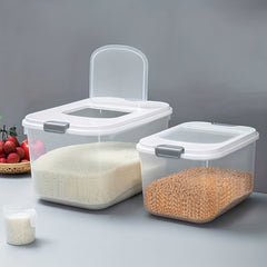 Household Rice Bucket 50kg Capacity Insect & Moisture Proof Sealed Storage Box