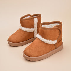 Boys' Non-Slip Snow Boots Soft Warm Plus Fleece Slip On Boots